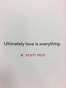 Ultimately love is everything